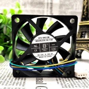 Computer Gehäuse Silent Cooling Fan EFS-06C12M 12V 0,18A 6cm - Afbeelding 1 van 2