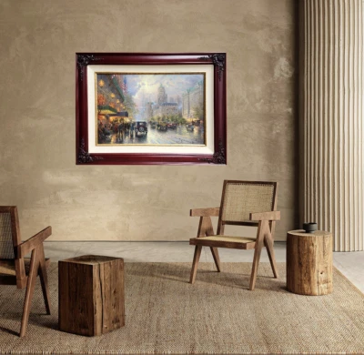 Thomas Kinkade New York Fifth Avenue SN 18x27 Oil on Canvas - Image 1 of 4