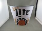 Miller Lite Logo 5 Qt Galvanized Metal Beer Bucket