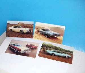 4 VINTAGE 1973 MERCURY MONTEGO DEALER PROMOTIONAL POSTCARDS - Picture 1 of 2