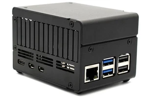 KKSB Case for Raspberry Pi 5 with Space for Hats Add-on Boards Cooler and - Afbeelding 1 van 9
