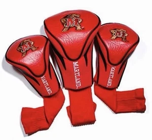 NCAA Maryland Terrapins Golf Contour Head Covers, Set of 3 - Picture 1 of 9