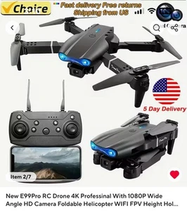 drone with camera for adults Ship Us States Only Remote Control - Picture 1 of 4