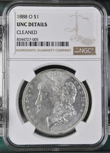 1888-O Morgan Dollar NGC Certified Uncirculated Details (Cleaned) - Picture 1 of 2