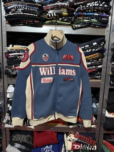 Rare Formula 1 F1 Williams Racing Full Zip Men’s Blue Jacket Size M Y2K Hype - Picture 1 of 15
