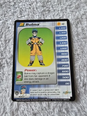 DBZ Dragon Ball Z Bulma 42 CCG Unlimited Frieza Saga MP Score  - Image 1 of 4