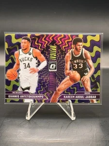 2024-25 Donruss Optic Giannis / Kareem Optical Illusions Purple #4 Bucks - Picture 1 of 2