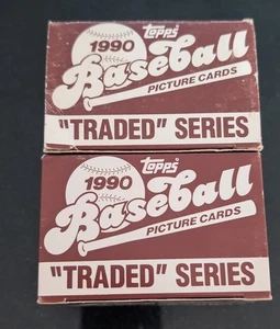 1990 Topps TRADED Factory SET Baseball Traded Series 132 BASEBALL CARDS X2 - Picture 1 of 3