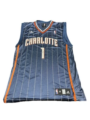 Camiseta de baloncesto azul malla 100 % nailon para hombre de los Charlotte Hornets Jackson #1 de la NBA  Foto 1 de 4