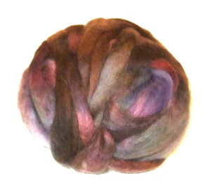 Gray & Pink Needle Felting Spinning Wool Fiber Roving 4.2 oz. - NEW (#34) - Picture 1 of 7