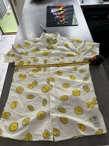 adidas originals Shirt Lemons Tennis Balls Medium White Yellow - Picture 1 of 6