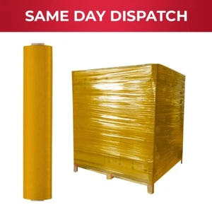 6 x Pallet Wrap Yellow Stretch Shrink Wrapping Roll NE Cling Film 400 mm x 250 m - Picture 1 of 1