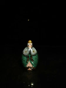 Chinese Porcelain Handmade two fish statue Exquisite Snuff Bottle - Bild 1 von 8