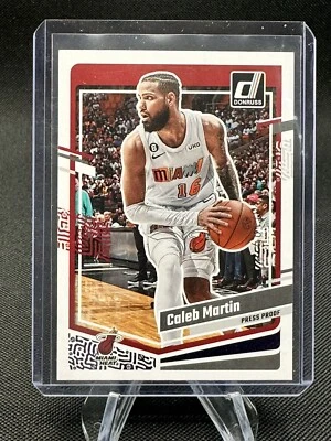 2023-24 Donruss Caleb Martin Purple Press Proof /199 #182 Heat - Image 1 of 2