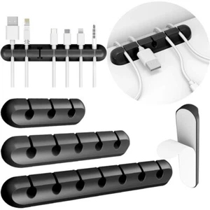 Portacable Administración Clips Cargador Cable Ordenado Plomo Escritorio USB Organizador 3 PAQUETE - Imagen 1 de 11