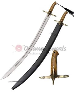 16-17. Century Ottoman Curved Fuller Horn Handle Sword - Picture 1 of 13