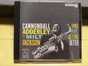 CANNONBALL w. MILT JACKSON 'things are getting better' '89 riverside / nm - Picture 1 of 2