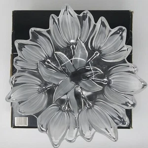 Vintage MIKASA Waltherglas Tulpe Satin 12"" Kristall Hostess Schale mit Box DEUTSCHLAND - Bild 1 von 9