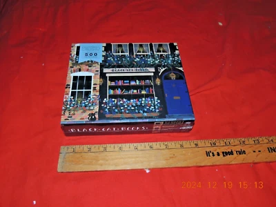 PUZZLE CRUSH, 500 PIEZAS PUZZLE GATO NEGRO LIBROS NUEVO EN ENVOLTURA Foto 1 de 2