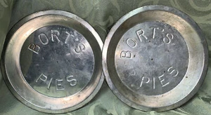 Bort’s Pies 9” Aluminium Tortenplatten Werbung Vintage (2) - Bild 1 von 4