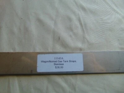 Correas de montaje del tanque de gasolina Chevy/Chevrolet Nomad/Wag 1955-56-57, acero inoxidable (11143) Foto 1 de 3