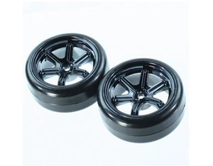 Redcat Racing Wheel (Black chrome rim and Tire) QTY 2 BS204-010 - Picture 1 of 1