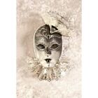Mask Venetian Blind Paper Mache With Swarovski Decoration Home Made In Italy