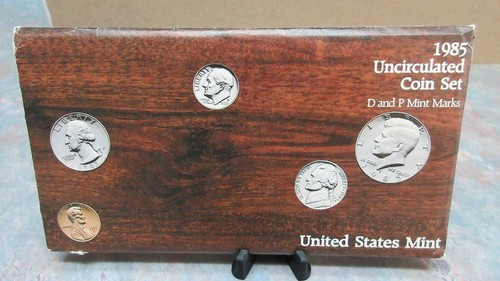 1985 US Mint Set Uncirculated 10 Coin Set Philadelphia & Denver P & D ...