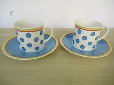 Villeroy  Boch Twist Anna 2  Kaffeetassen  2  Tassen + 2 Untertassen - Bild 1 von 4