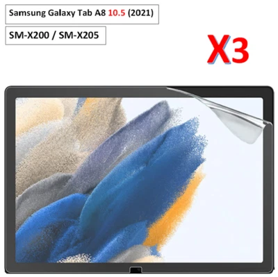 3 Pack Clear Screen Protector For Galaxy Tab A8 10.5" (2021) SM-X200 / X205 - Image 1 of 4