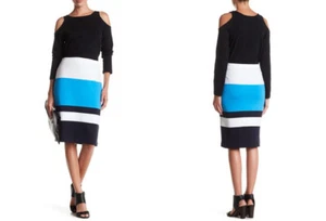 Joan Vass Bold Stripe Skirt Sz 2= 12-14 - Picture 1 of 8