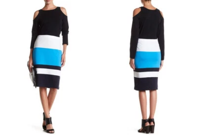 Falda a rayas Joan Vass audaz talla 2 = 12-14 Foto 1 de 4