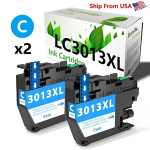 2PK repuesto para cartucho de tinta cian Brother LC3013 para MFC-J491DW MFC-J497DW - Imagen 1 de 2