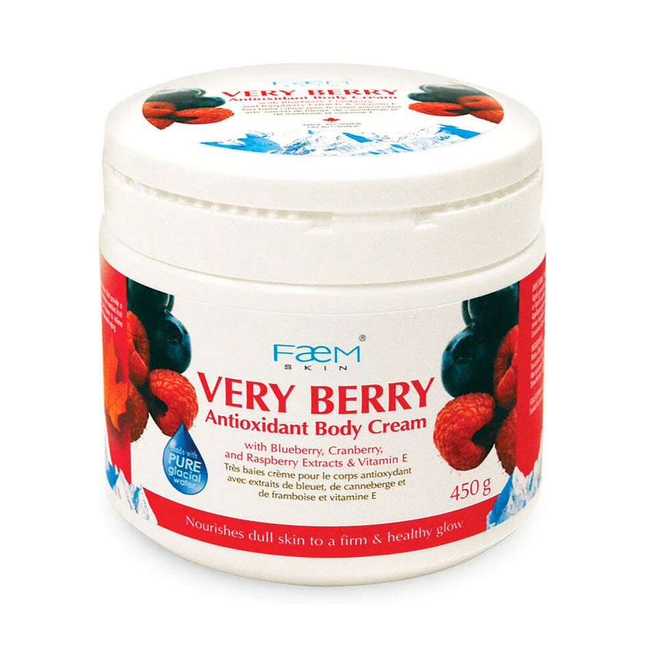 Faem Skin Very Berry Antioxidant Body Cream Free Radical Treat UV 450g NEW - Image 1 of 1