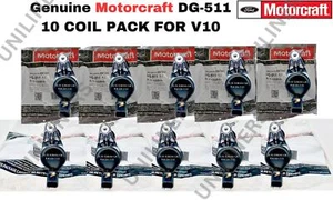Set of 10 OEM Factory 3L3E12A366CA | DG511 Ignition Coils Fits FORD F250,350,450 - Picture 1 of 8