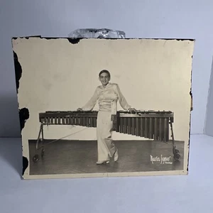 Archivio Fotografico Musica Jazz Percussioni Originale MAURICE SEYMOUR anni '30 Cartoncino - Foto 1 di 12