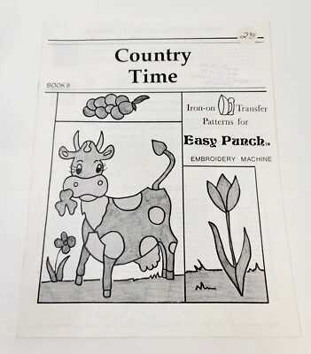EASY PUNCH - Country Time Iron-On Transfer Patterns Book 8 - Image 1 of 3