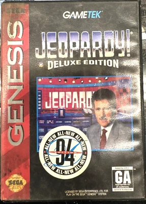 Jeopardy Deluxe Edition (Sega Genesis, 1993) - FREE SHIPPING - Image 1 of 3