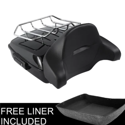 Respaldo de maletero y portaequipajes picados apto para Harley Touring Electra Glide 14-Up Foto 1 de 4