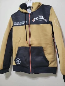 Suéter RGSTR Para Hombre Gráfico Cremallera Frontal Talla Pequeña - Imagen 1 de 8