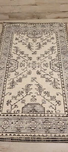 West Elm Badematte Erbstück Bordüre 20x34 anthrazit  - Bild 1 von 3