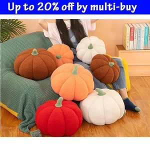 Pillow Soft Velvet Pillow Cushion Decor Cute Halloween Pumpkin Plush Throw - Picture 1 of 16