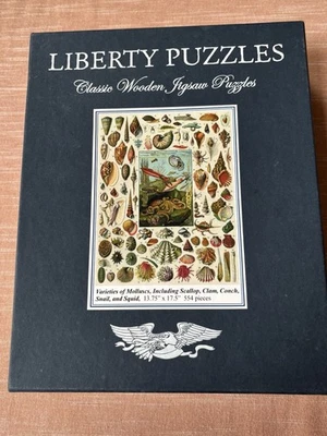 Liberty Wooden Puzzles, 554 Pieces, Varieties Of Molluscs, Including Scallops,… - Image 1 of 2