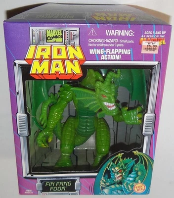 1995 ToyBiz Marvel Iron Man FIN FANG FOOM Wing-Flapping Dragon Figure *Sealed* - Image 1 of 4