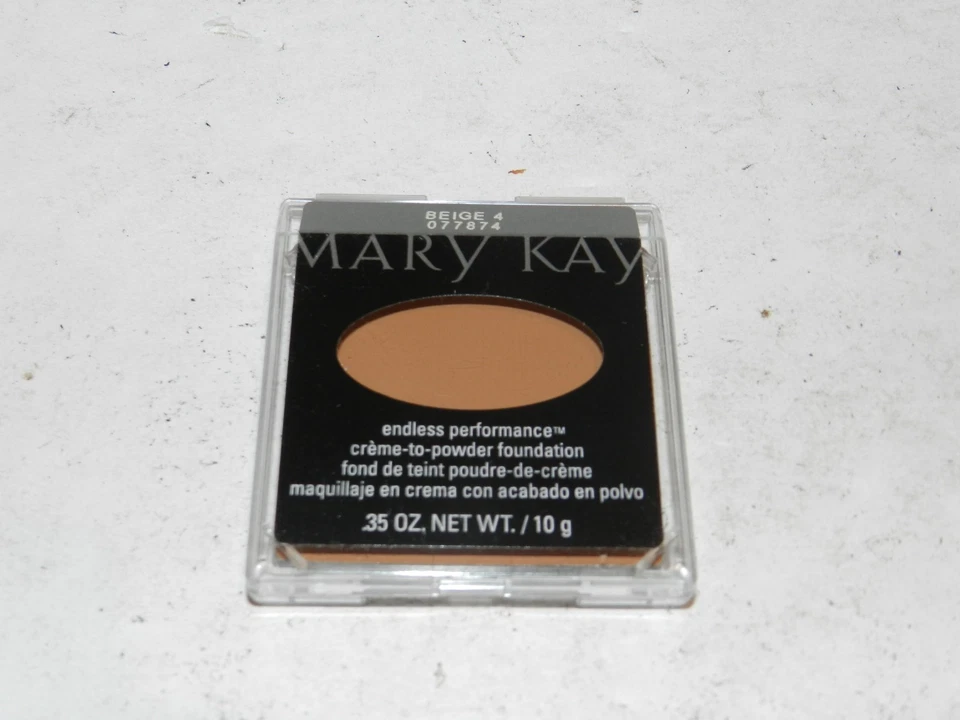Mary Kay BEIGE 4 Endless Performance Creme to Powder Foundation .35 oz NEW NIB - Image 1 of 1