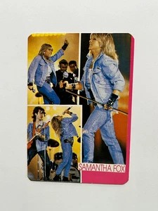 Calendario bolsillo tarjeta vintage 1988 Samantha Fox erótico cine cantante música #4294 - Imagen 1 de 3