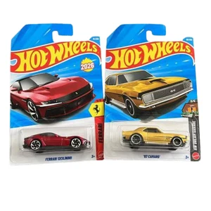 Hot Wheels 2026 Mainline Case D Neu Rot Ferrari 12Cilindri & '67 Camaro Lot - Bild 1 von 2