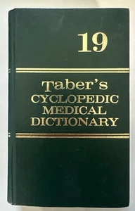 Taber's Cyclopedic Medical Dictionary 19th Edition Hardcover by F.A. Davis - Imagen 1 de 5