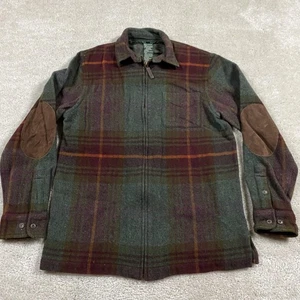 Giacca Lauren Ralph Lauren donna S a quadri lana di agnello zip toppe gomito country - Foto 1 di 8