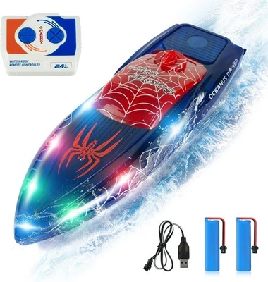 Carox RC Boat B014 Flashing LED Remote Control Speedboat Toy for Kids 8+ - Image 1 of 4
